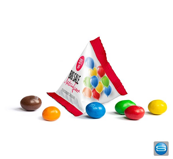 M&M's im Tetraeder individuell bedruckbar