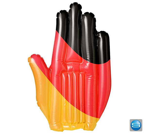 Aufblasbare Winkehand individuell bedruckbar