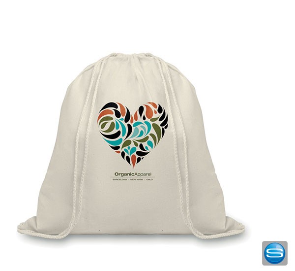 Zugbeutel als bedruckter Werbeträger