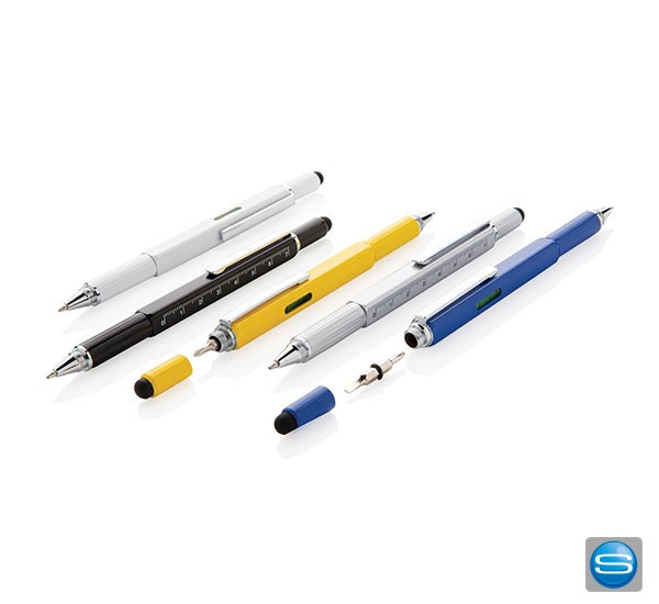 5 in1 Werkzeug Stift mit Logo bedrucken