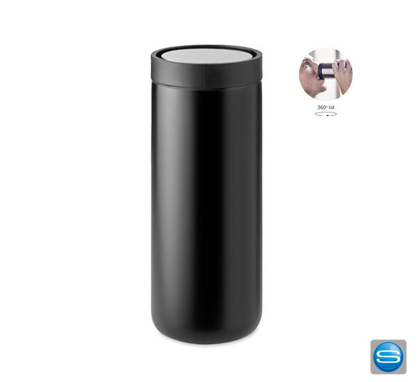 Isolierbecher mit Ihrem Slogan veredelt