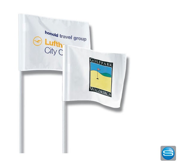 Golffahne mit Ihrem individuellen Logo bedrucken