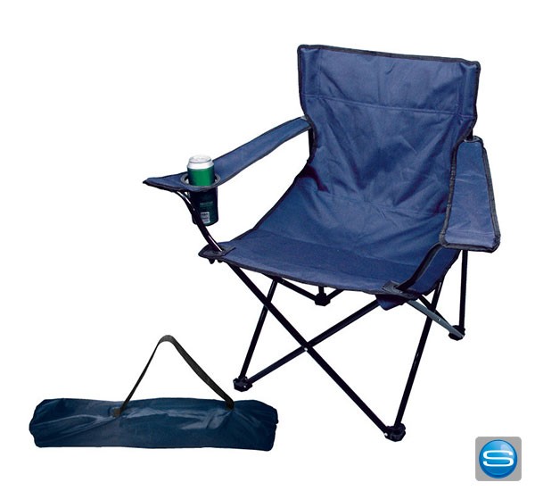 Sessel mit Getränkehalter zum Falten als bedruckbaren Werbeartikel