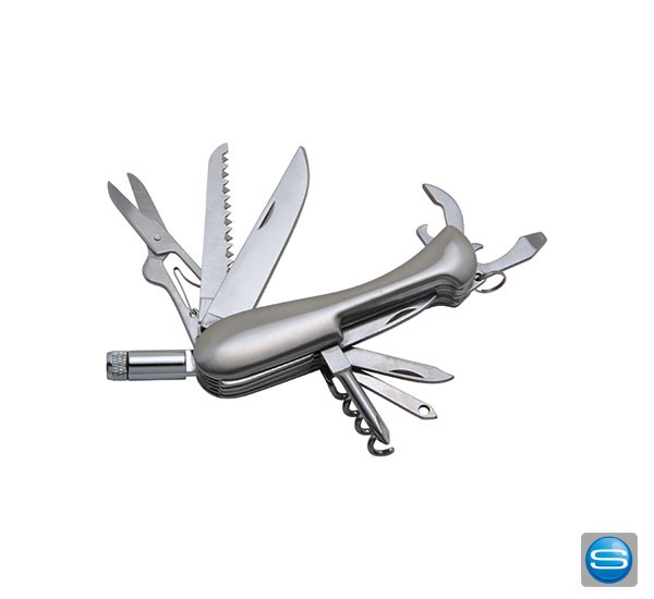 Camping Taschenmesser mit LED Lampe als Werbegeschenk