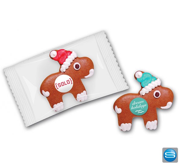 Lebkuchenelch mit Ihrem Logo bedrucken