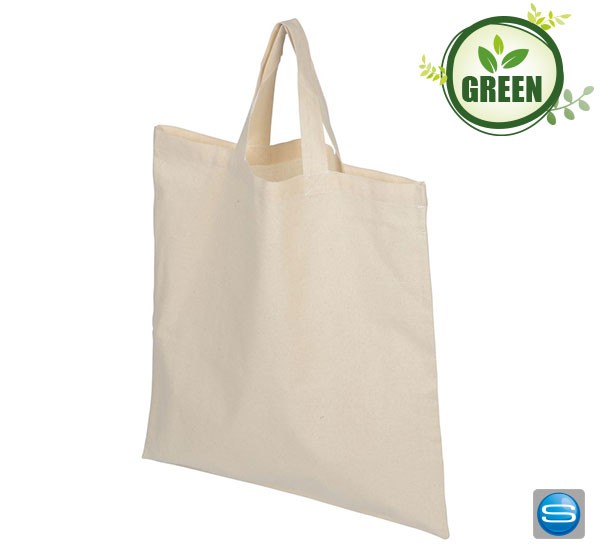 Große Einkaufstasche aus Baumwolle als Werbeartikel