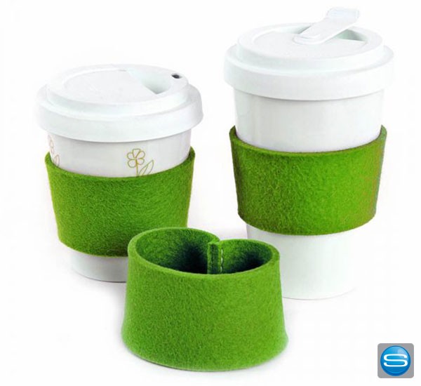 Filz Tassenmanschette bedruckt mit Ihrem Logo