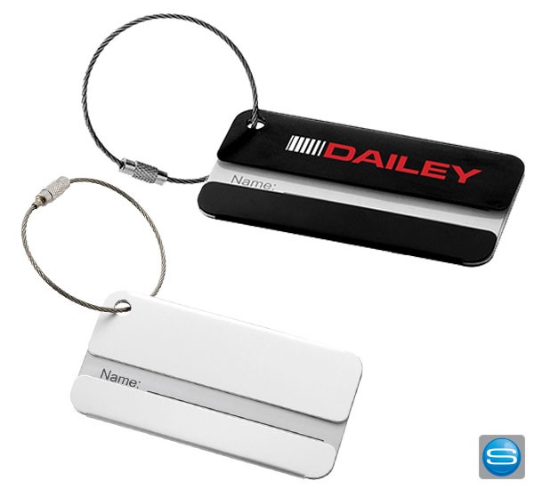 Aluminium Kofferanhänger mit Logo bedrucken