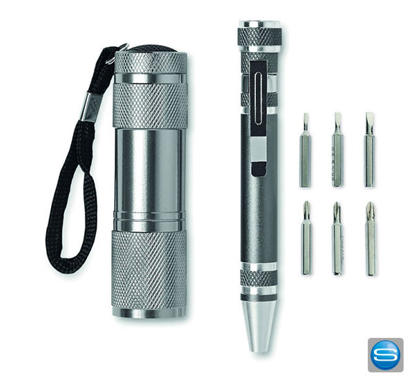 Werkzeug Set Taschenlampe mit Ihrem Logo