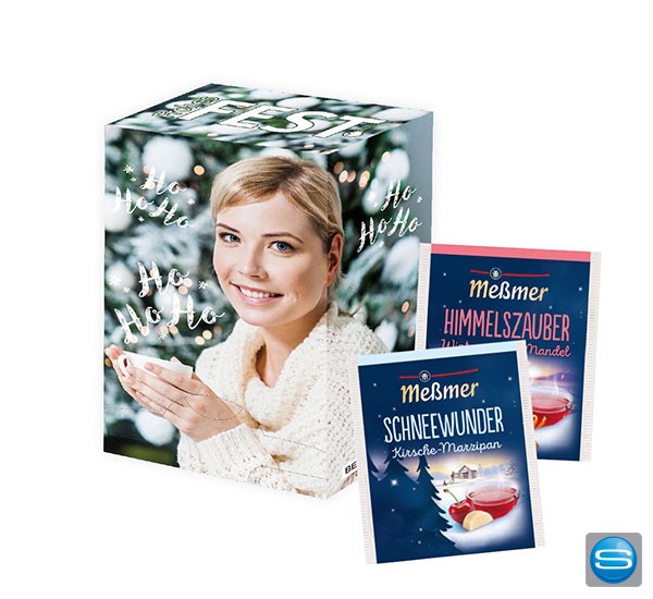 Meßmer Tee im Spender als Werbegeschenk - 14 Tage Teegenuss