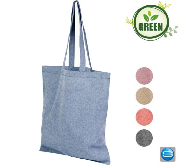 Jutebeutel aus recycelter Baumwolle mit eigenem Motiv