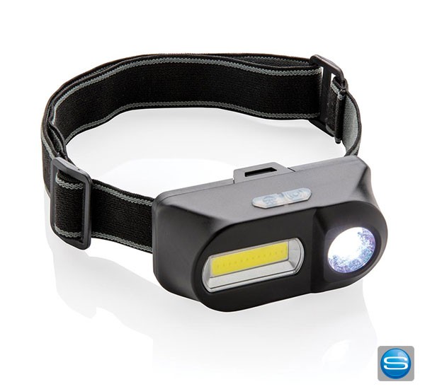COB und LED Stirnlampe als Werbeartikel