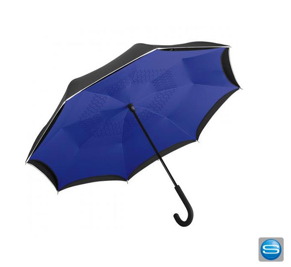 Bunter Fare® Stockschirm Contrary mit Logodruck