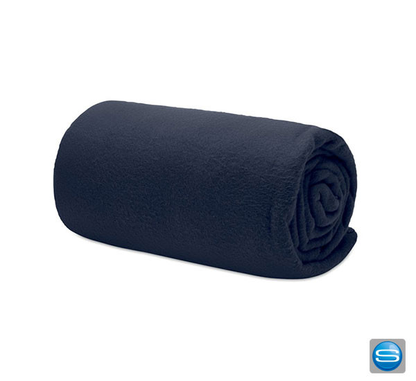 Fleece-Decke aus RPET als Werbeartikel mit Logo