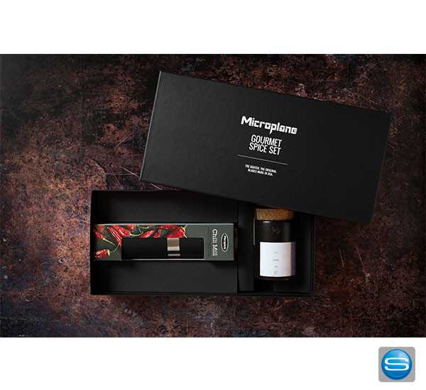 Microplane Gourmet Chili Geschenkset mit Logo
