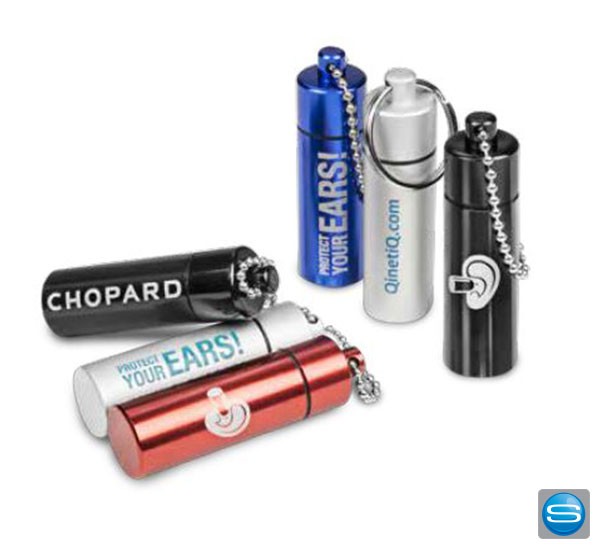Ohrstöpsel in individuell bedruckter Aluminiumhülle