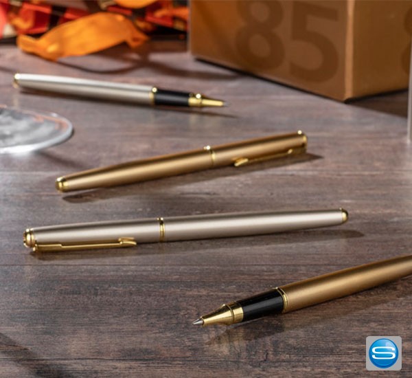 Edler Tintenroller mit Logogravur als Werbeartikel