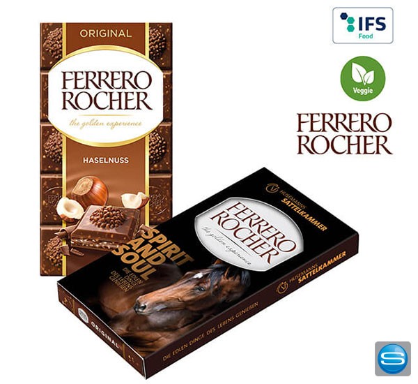 FERRERO Rocher Schokoladentafel als Werbeartikel