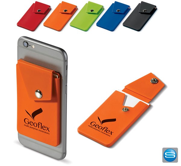 Silikontasche fürs Handy mit Druckknopf