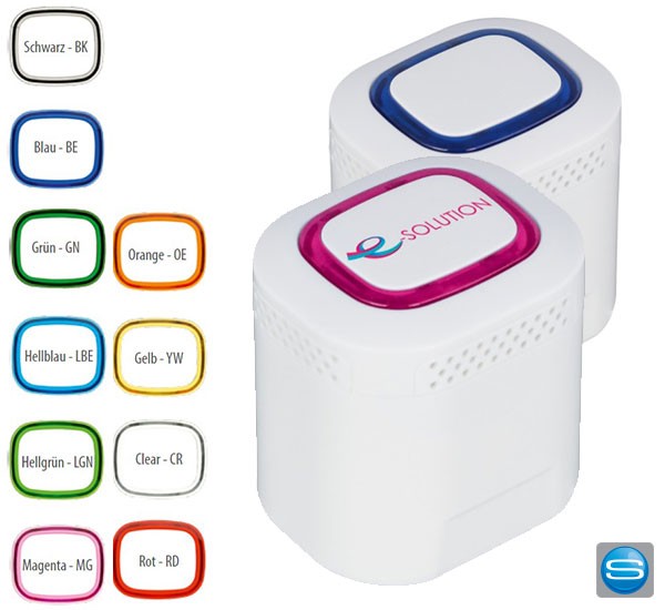 Lautsprecher mit Bluetooth individuell mit Logo bedruckbar