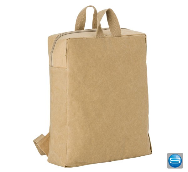 Laminierter Papierrucksack 'Buddy' mit Isolierfunktion als Werbeartikel