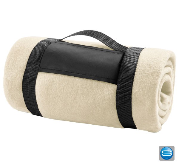 Polar Fleecedecke mit Trageband mit Ihrem Logo bedrucken