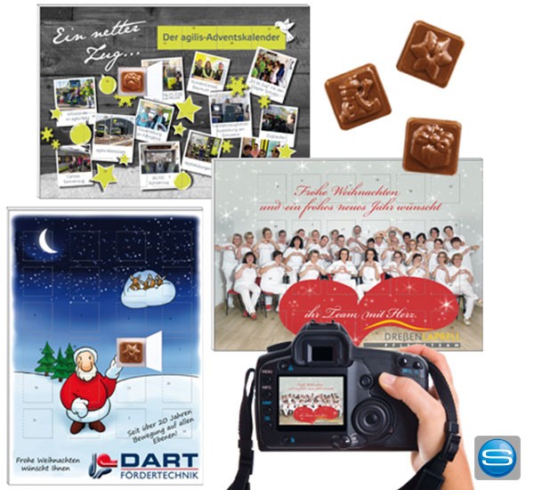 Adventskalender mit Sondermotiven als Werbegeschenk bedrucken