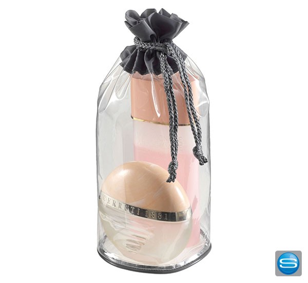 Zugbeutel aus Klarsichtfolie mit Logo bedrucken!