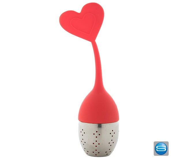 Teesieb mit Dekoelement mit Logo gravieren