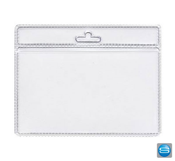 Ausweishüllen für Lanyards 88x54mm aus transparentem Kunststoff