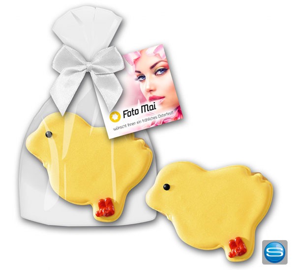 Cookie Küken als nettes Osterpräsent für Ihre Kunden