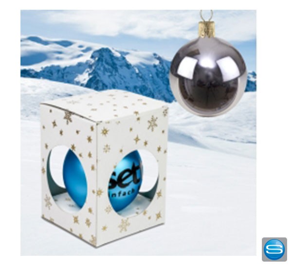 Bedruckbare Weihnachtskugeln - Glaskugeln mit Ihrem Logo bedrucken