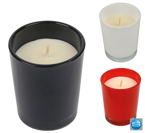 Kerze im Glas als Werbeartikel