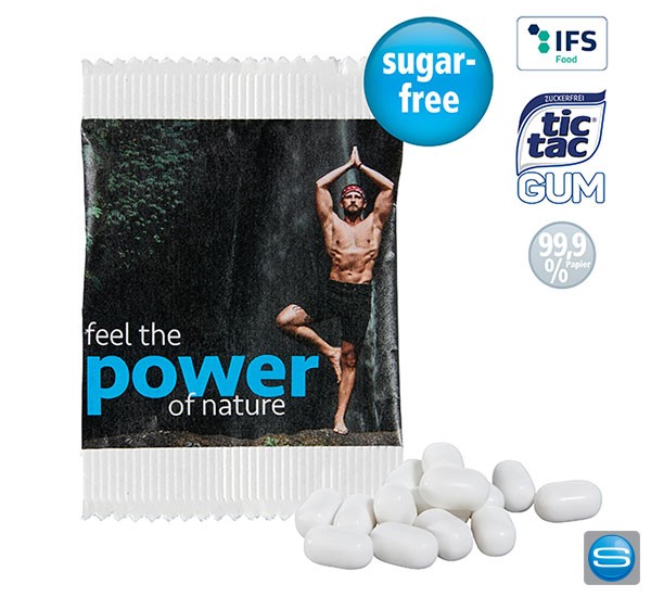 tic tac GUM im Papiertütchen mit Ihrem Logo