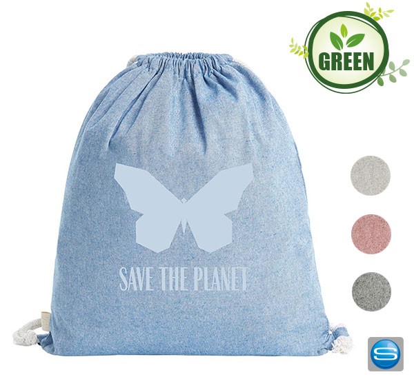 Halfar Recycling Baumwoll-Turnbeutel mit individuellem Motiv