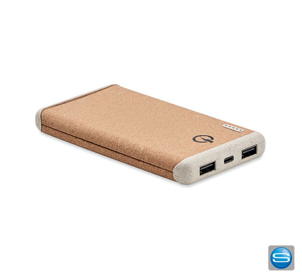 Bedruckbare Powerbank mit Schnellladefunktion als Werbegeschenk