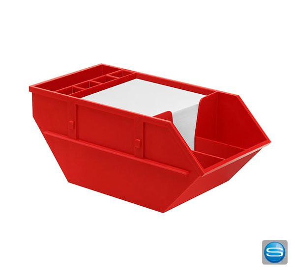 Container Zettelbox mit Firmenlogo bedrucken
