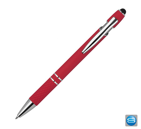 Gravierbarer Kugelschreiber mit Touchfunktion als Messeartikel