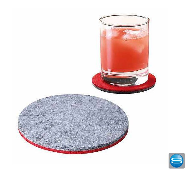 Doppellagige Filzuntersetzer mit Ihrem Logo bedrucken