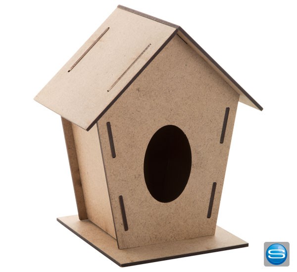 Vogelhaus aus Holz mit Ihrem Logo bedrucken