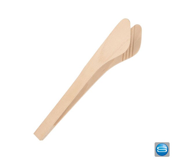 Grillzange aus Buchenholz mit Ihrem Logo bedrucken