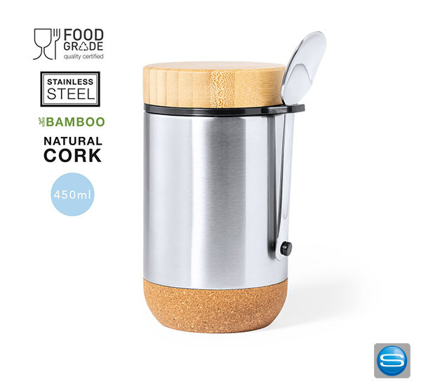 Lunch Box mit Korkboden als Werbegeschenk