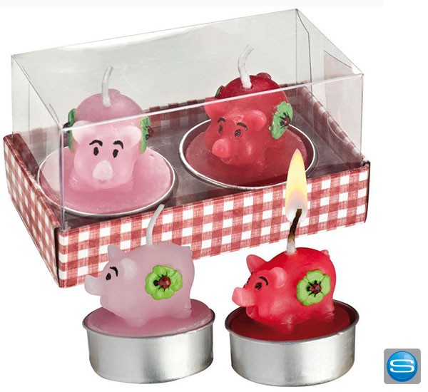 Glücksbringer Kerzen als Werbeartikel zu Silvester