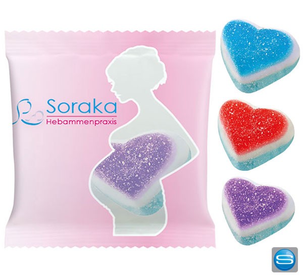 Haribo Schaumzucker Herzen als Werbemittel