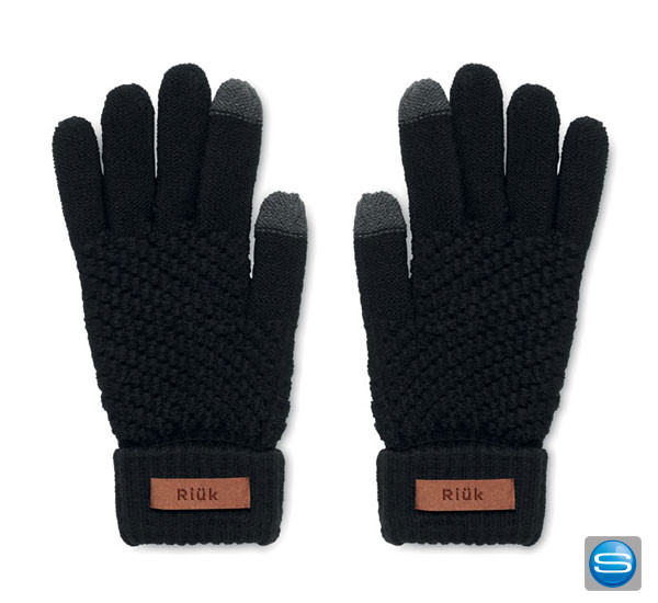 Touchscreen Handschuhe aus RPET mit Logo veredeln lassen