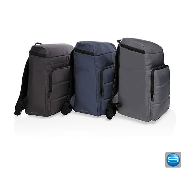 rPET Kühlrucksack als Werbeträger mit eigenem Logo bedruckt