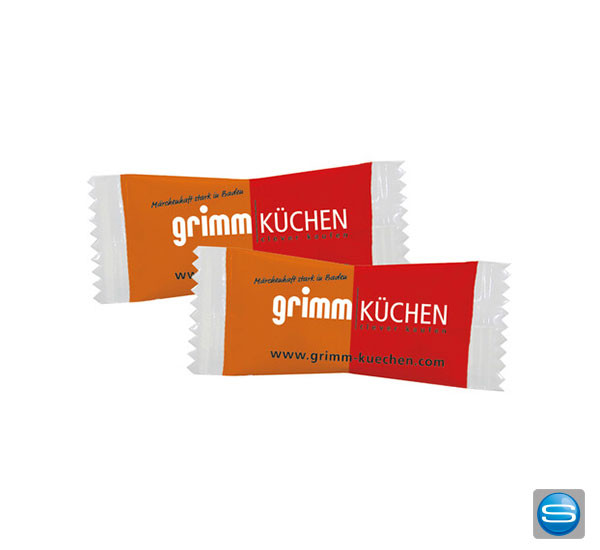 Schoko-Kaffeebohnen im Flowpack mit Ihrem Logo