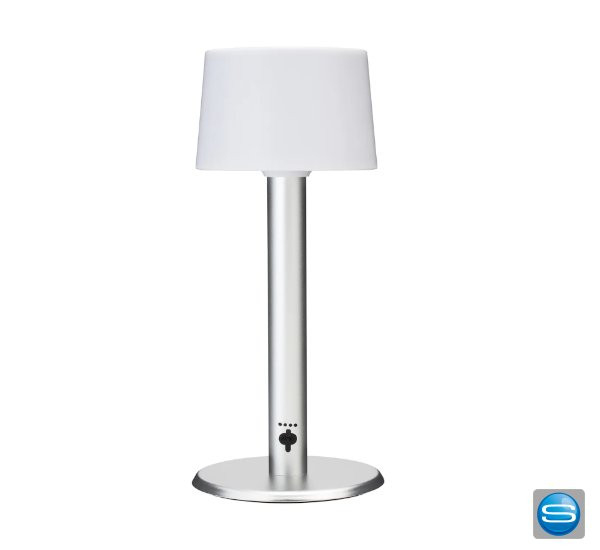 Wiederaufladbare Tischlampe als Werbeträger