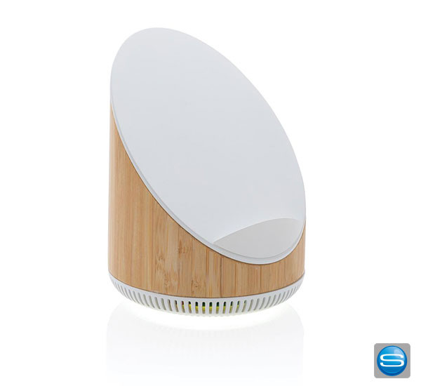 Lautsprecher mit Wireless Charger als Werbegeschenk