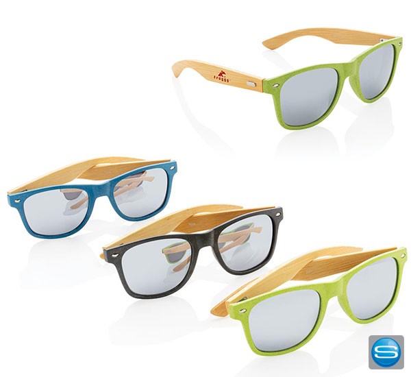 Weizenstroh und Bambus Sonnenbrillen mit Ihrem Logo